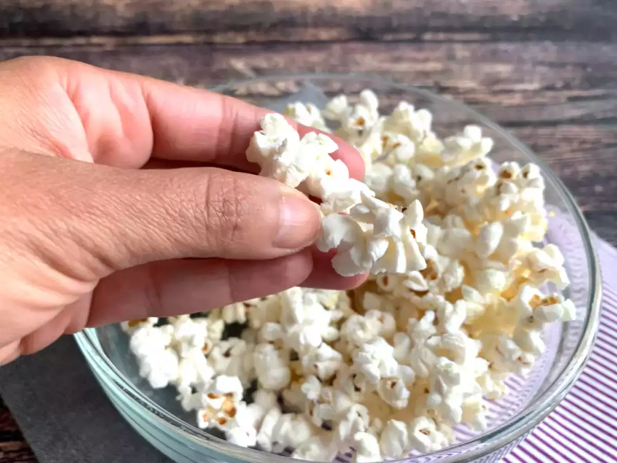 माइक्रोवेव में बिना तेल की पॉपकॉर्न - फोटो 3