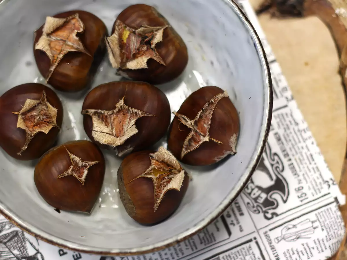 माइक्रोवेव में चेस्टनट, केवल 3 मिनट में तैयार! - फोटो 2