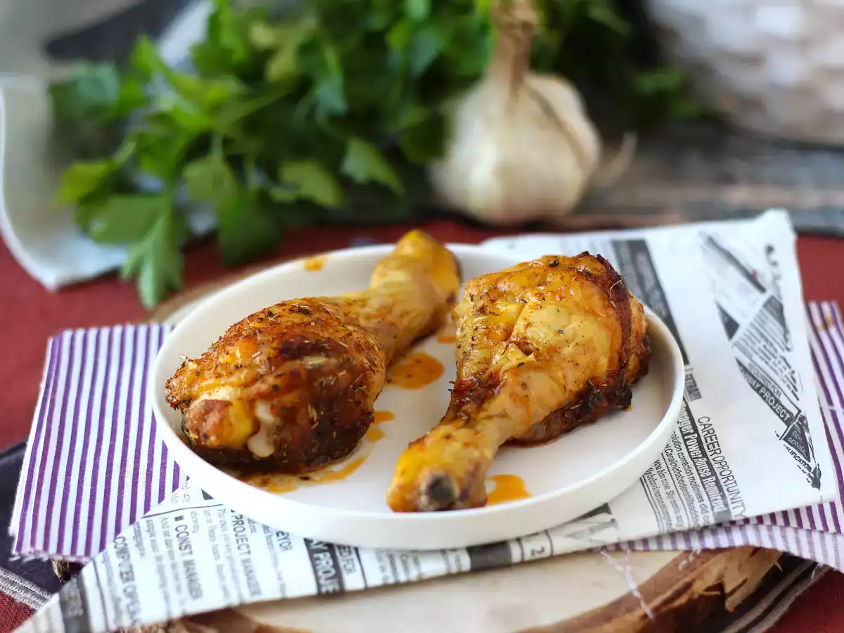ओवन में जल्दी से बनाने के लिए मैरीनेटेड चिकन के पैरों! - फोटो 3