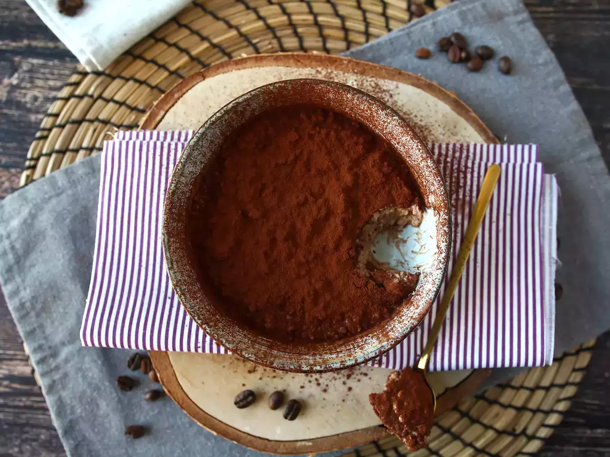 रात भर भिगोए गए ओट्स, तिरामिसु का स्वाद, कॉफी और कोको के साथ परफेक्ट नाश्ता! - फोटो 6