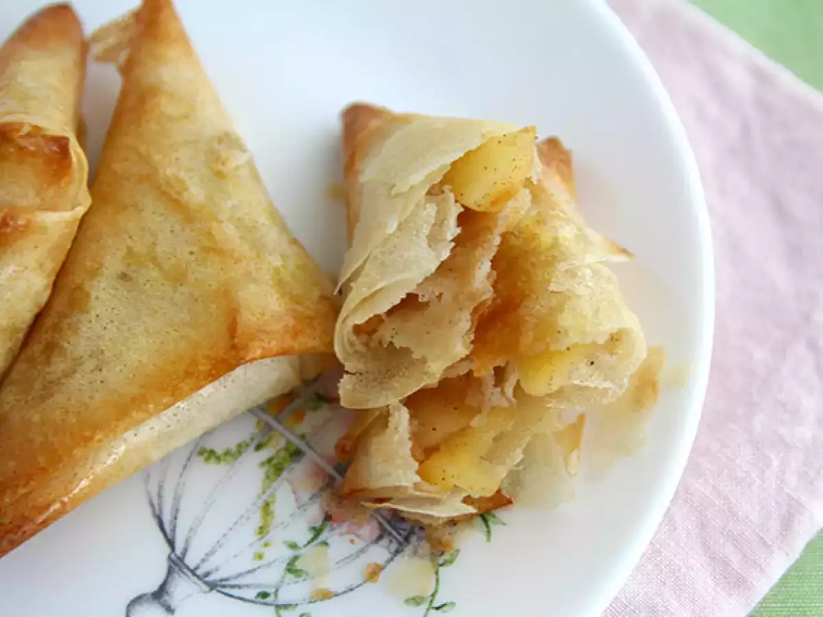 सेब और दालचीनी के समोसे - फोटो 3