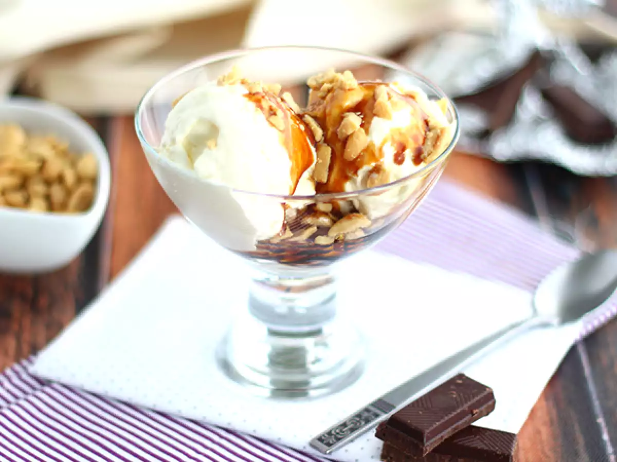 Sundae, अमेरिकी मीठा आइसक्रीम