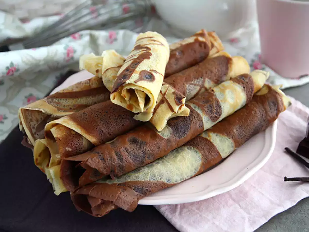 वनीला चॉकलेट के संग मर्मर क्रेप्स - फोटो 4