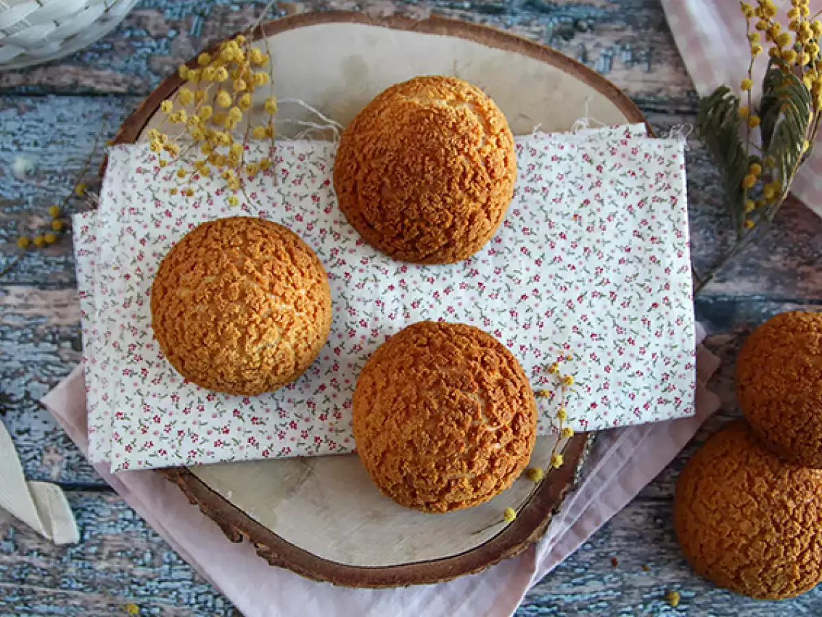 वनीला क्रीम के साथ चॉकलेट चाउक्स - फोटो 7